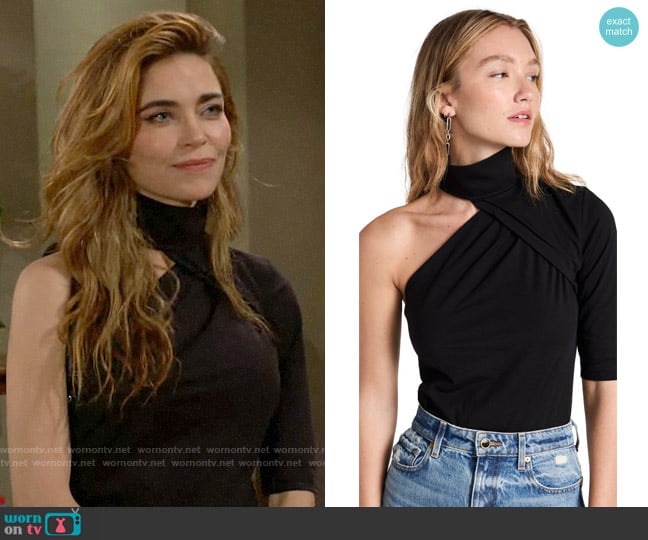 IRO Astree Top worn by Victoria Newman (Amelia Heinle) on The Young and the Restless