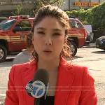 Janice Yu’s red blazer on Good Morning America