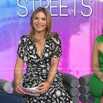 Jenna’s black and white print dress on Today