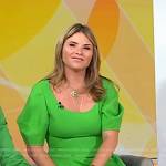 Jenna’s green flare mini dress on Today