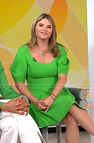 Jenna's green flare mini dress on Today