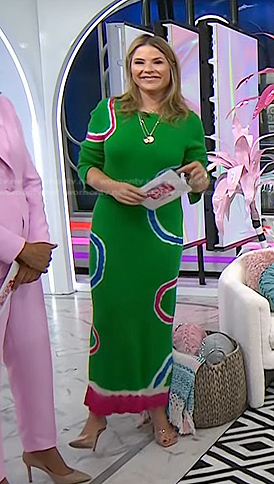 Jenna's green tie dye dress on Today
