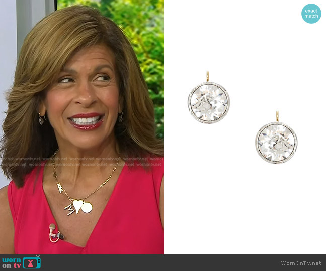 Jennifer Miller Large Antique Drop Earrings worn by Hoda Kotb on Today