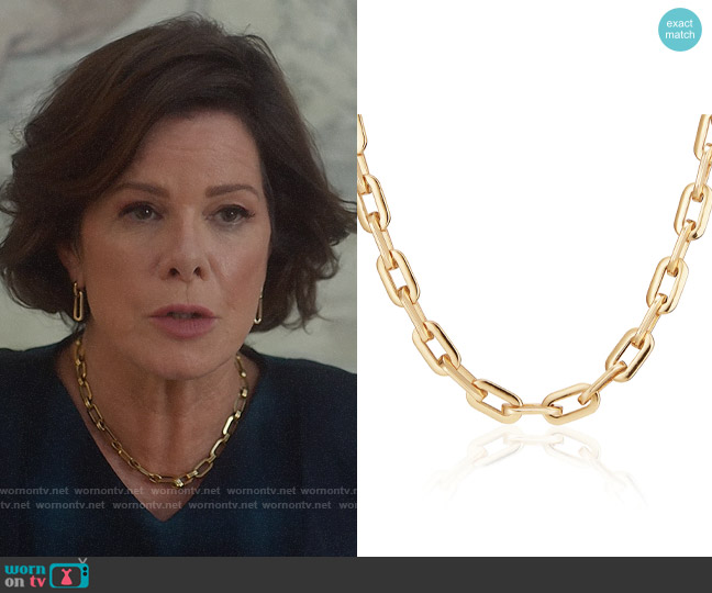 Jenny Bird Toni Necklace worn by Margaret Wright (Marcia Gay Harden) on So Help Me Todd