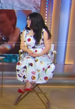 Jenny Han’s floral midi dress on Good Morning America