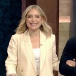 Jenny Mollen’s yellow blazer on Live with Kelly and Mark