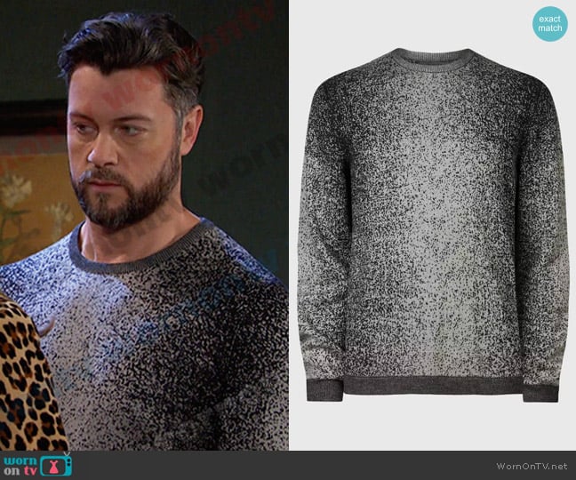 John Varvatos Tyrrell Crewneck Sweater worn by EJ DiMera (Dan Feuerriegel) on Days of our Lives