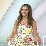 Joy Bauer’s white floral midi dress on Today