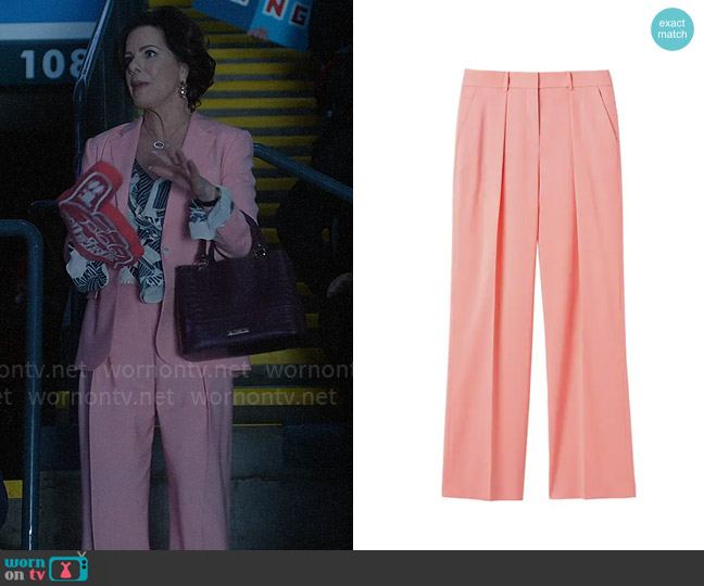 Judith and Charles Levi Trouser in Blossom Pink worn by Margaret Wright (Marcia Gay Harden) on So Help Me Todd