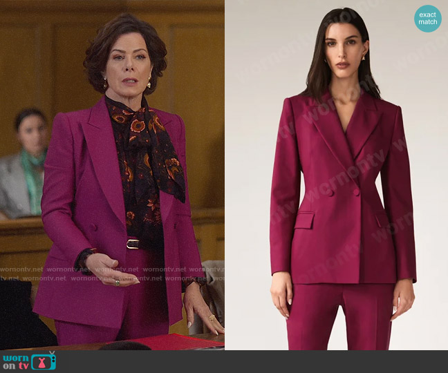 Judith and Charles Double Breasted Jacket worn by Margaret Wright (Marcia Gay Harden) on So Help Me Todd