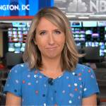 Julia Ainsley’s blue polka dot dress on NBC News Daily