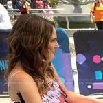 Keltie’s pink sequin cami on E! News