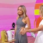 Kristin Cavallari’s grey cutout top and wide-leg pants on Good Morning America