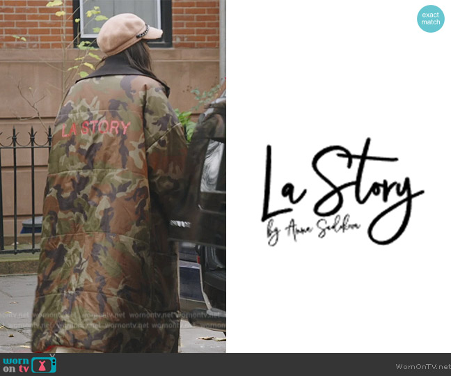 L.A. Story Camo Print Coat worn by Ubah Hassan on The Real Housewives of New York City