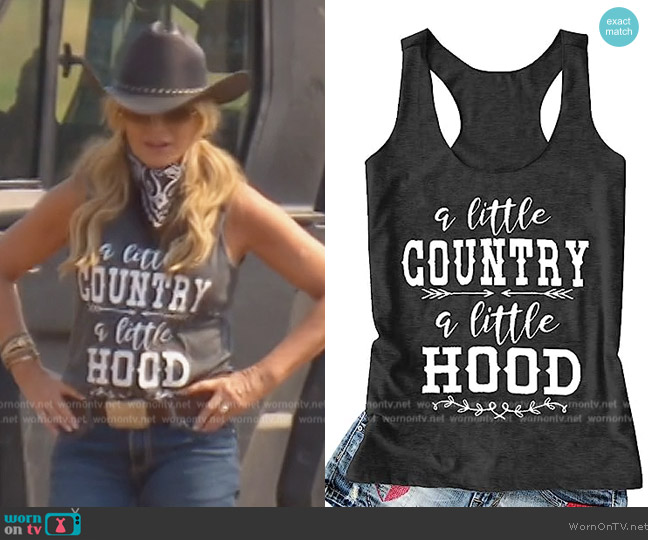 Lanmertree Vintage Racerback Tank Top worn by Tamra Judge on The Real Housewives of Orange County