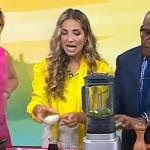 Laura Vitale’s yellow tie neck blouse on Today