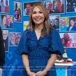 Lori’s blue puff sleeve dress on Good Morning America