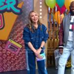 Lori’s denim jacket and jeans on Good Morning America