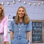 Lori’s puff sleeve denim jumpsuit on Good Morning America