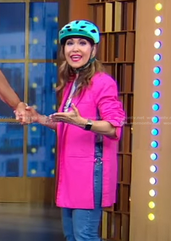 Lori's pink side-ring blazer on Good Morning America