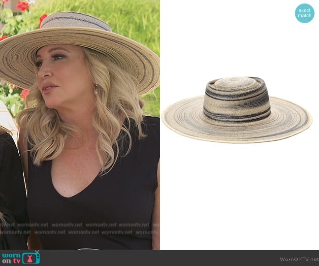 L*Space Punaluu Hat worn by Shannon Beador on The Real Housewives of Orange County