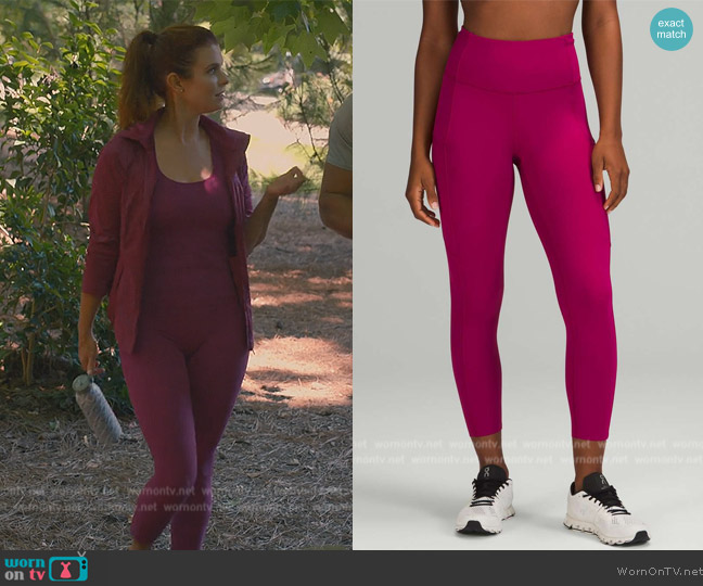 WornOnTV: Maddie's pink track jacket and leggings on Sweet Magnolias |  JoAnna Garcia Swisher | Clothes and Wardrobe from TV