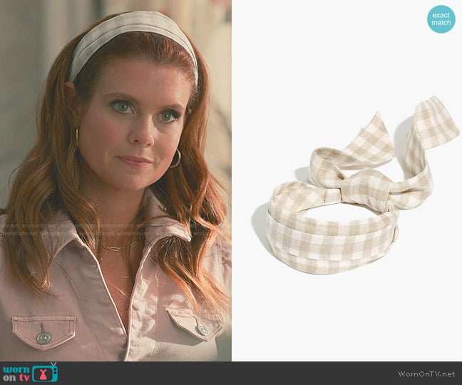 Madewell Covered Tie-Back Headband worn by Maddie Townsend (JoAnna Garcia Swisher) on Sweet Magnolias