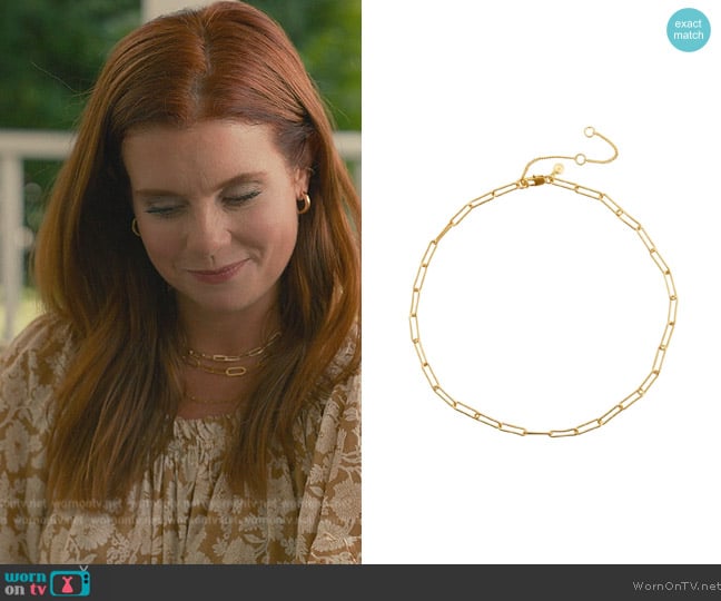 Madewell Paperclip Chain Necklace worn by Maddie Townsend (JoAnna Garcia Swisher) on Sweet Magnolias