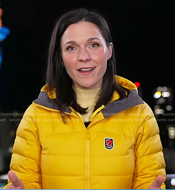 WornOnTV: Maggie Rulli’s yellow down jacket on Good Morning America ...
