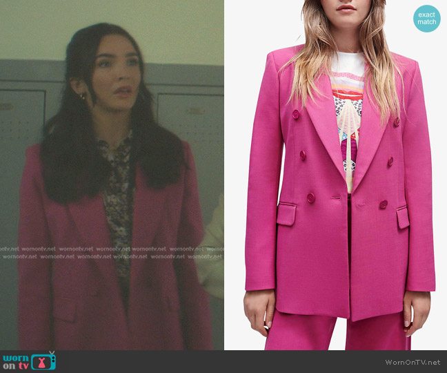 WornOnTV: Bess’s floral print shirt and pink blazer on Nancy Drew ...