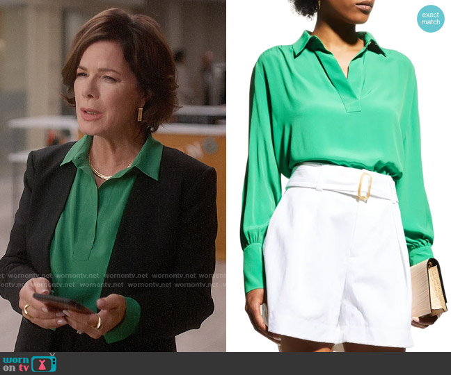 Marella Vanna Blouse worn by Margaret Wright (Marcia Gay Harden) on So Help Me Todd