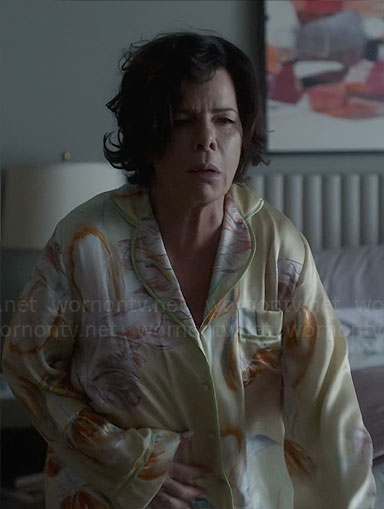 Margaret's yellow floral pajamas on So Help Me Todd
