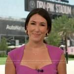 Marissa Parra’s pink ribbed top on NBC News Daily