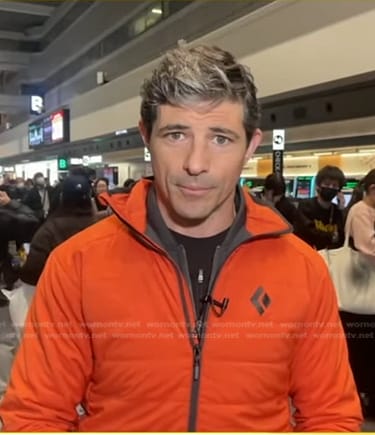 Matt Gutman’s orange jacket on Good Morning America