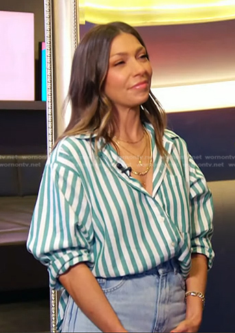 Melissa Garcia’s green striped shirt on Today