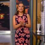 Michelle Miller’s long paisley dress on CBS Mornings