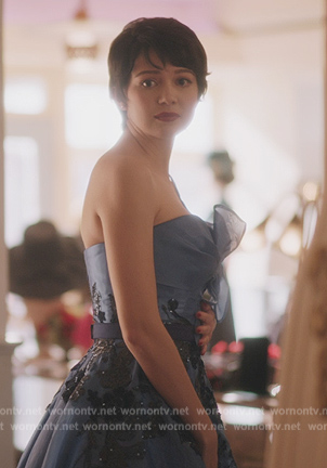 Midge's blue gown on Riverdale