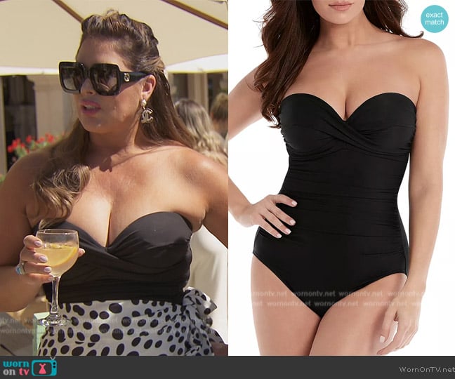 Miraclesuit Rock Solid Madrid One Piece Swimsuit worn by Emily Simpson on The Real Housewives of Orange County