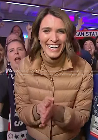 Molly Hunter’s beige puffer jacket on Today