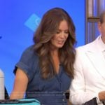 Monica Mangin’s denim dress on Live with Kelly and Mark