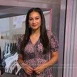 Morgan’s pink leopard print dress on NBC News Daily
