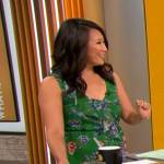 Nancy Chen’s green floral dress on CBS Mornings