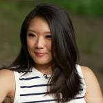 Nancy Chen’s striped knit top on CBS Mornings