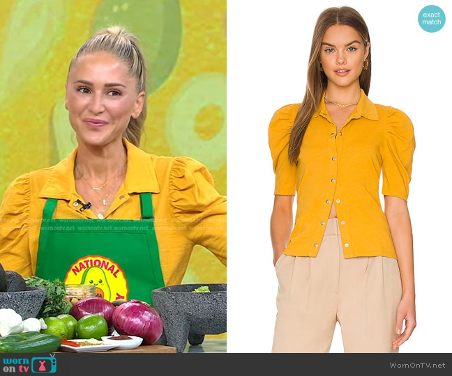 Nation LTD Ennis Feminine Work Shirt worn by Brooke Williamson on Good Morning America