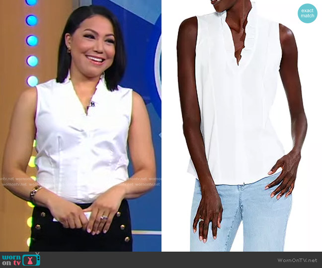 Nic + Zoe Ruffled Around Tank Top worn by Stephanie Ramos on Good Morning America