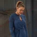 Nicole’s keyhole tie waist dress on Days of our Lives