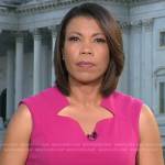 Nikole Killion’s pink dress on CBS Evening News