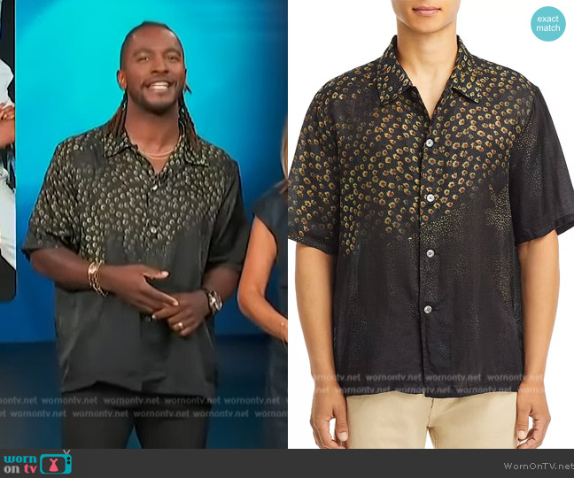 WornOnTV: Scott’s black floral print shirt on Access Hollywood | Scott ...