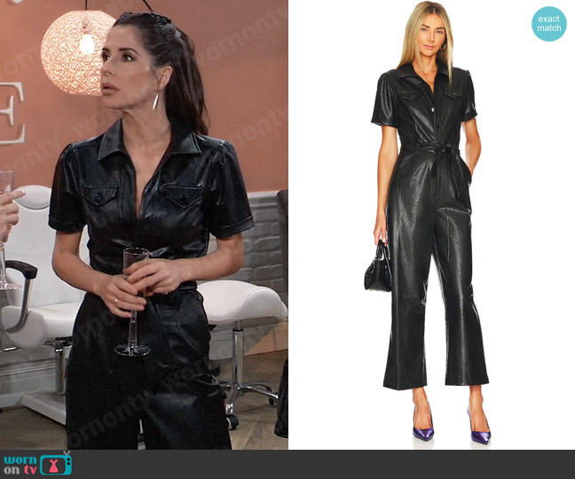 Paige Anessa Jumpsuit worn by Sam McCall (Kelly Monaco) on General Hospital