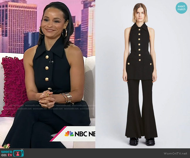 Proenza Schouler Viscose Suiting Vest and Pants worn by Sai De Silva on Today